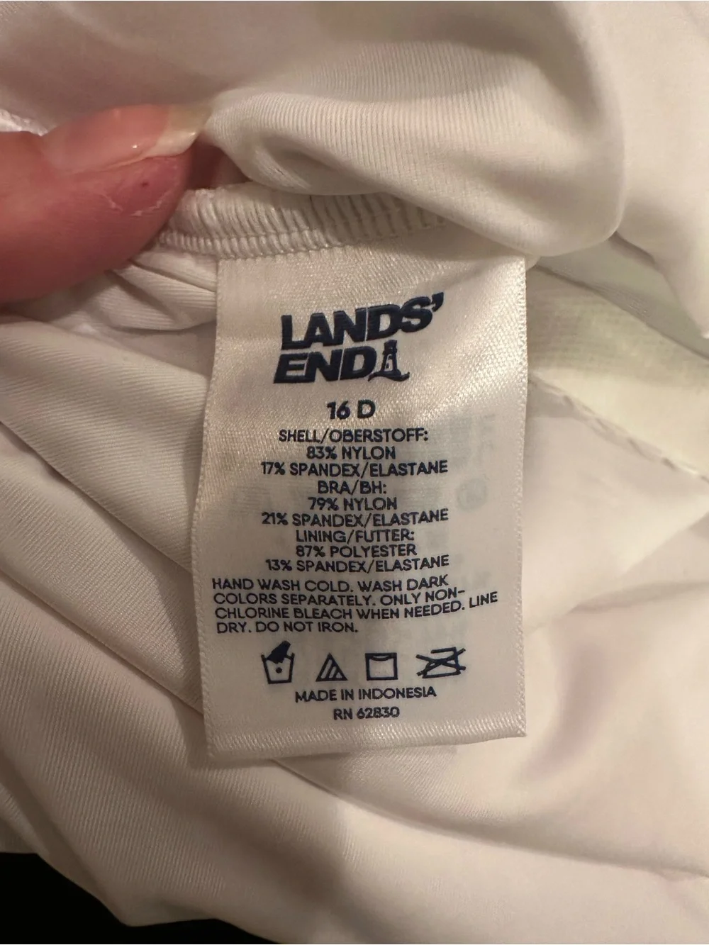 Lands' End Swim Top in Paisley